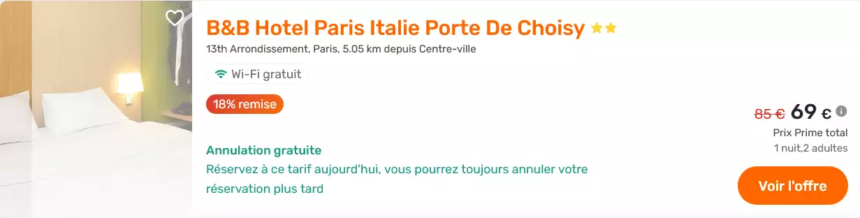 B&B Hotel Paris Italie Porte De Choisy