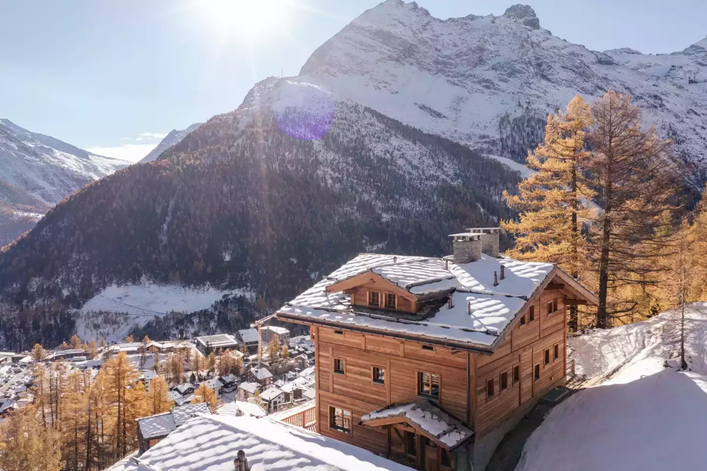 Chalet neige montagne