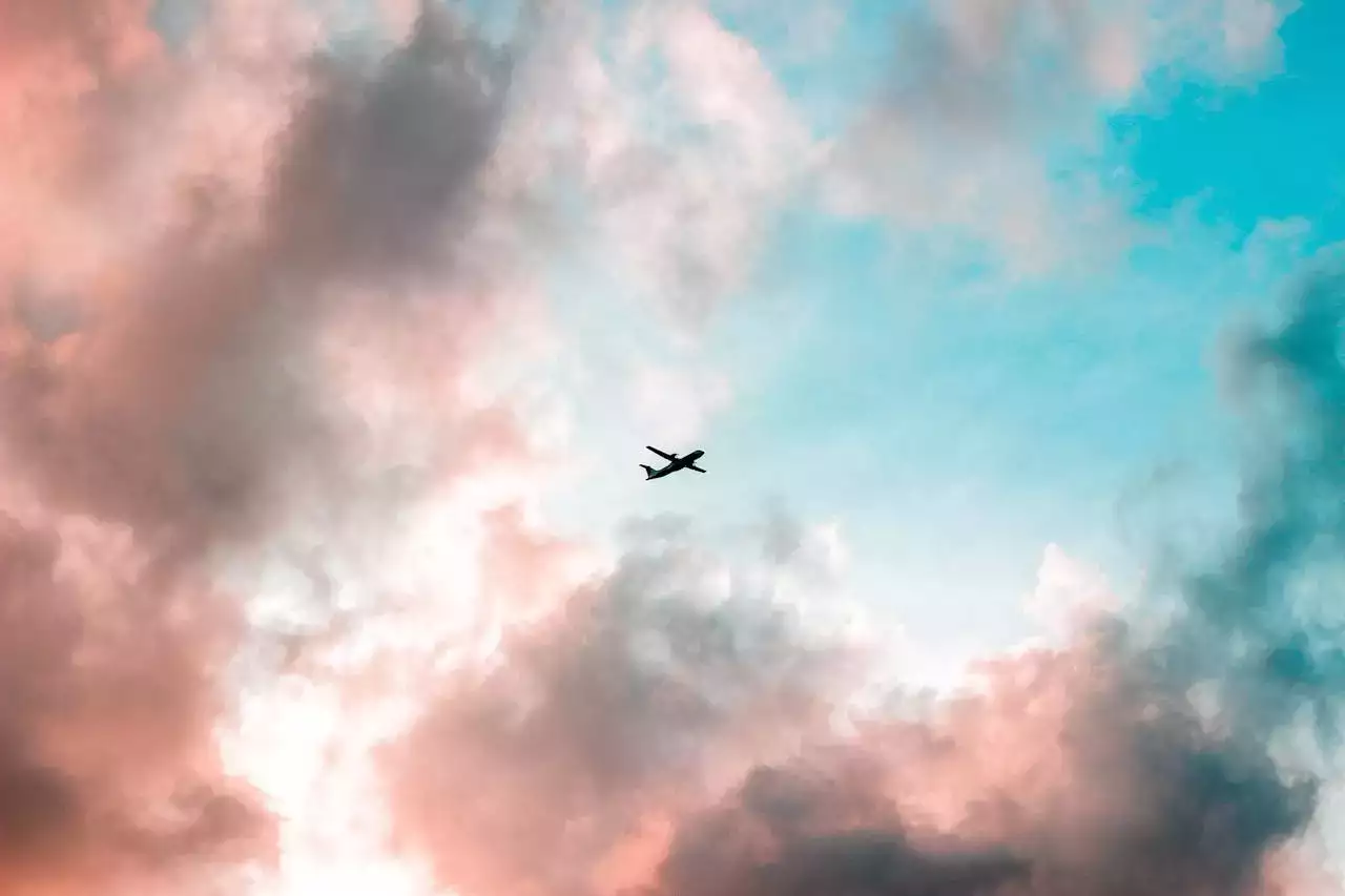 avion vue du ciel