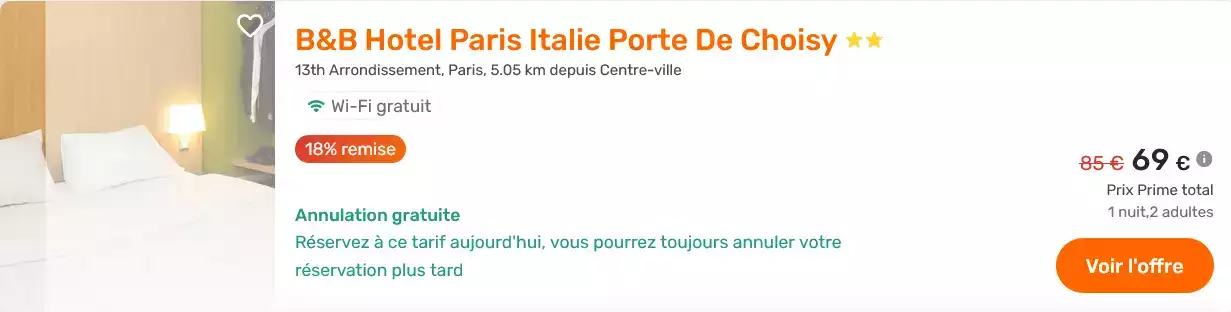 B&B Hotel Paris Italie Porte De Choisy