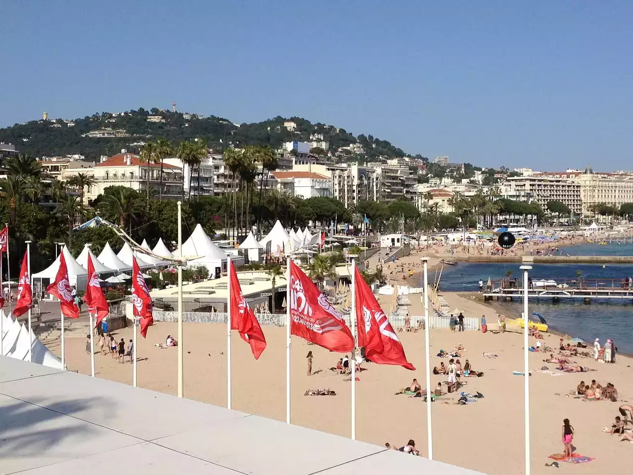 Cannes vue plage