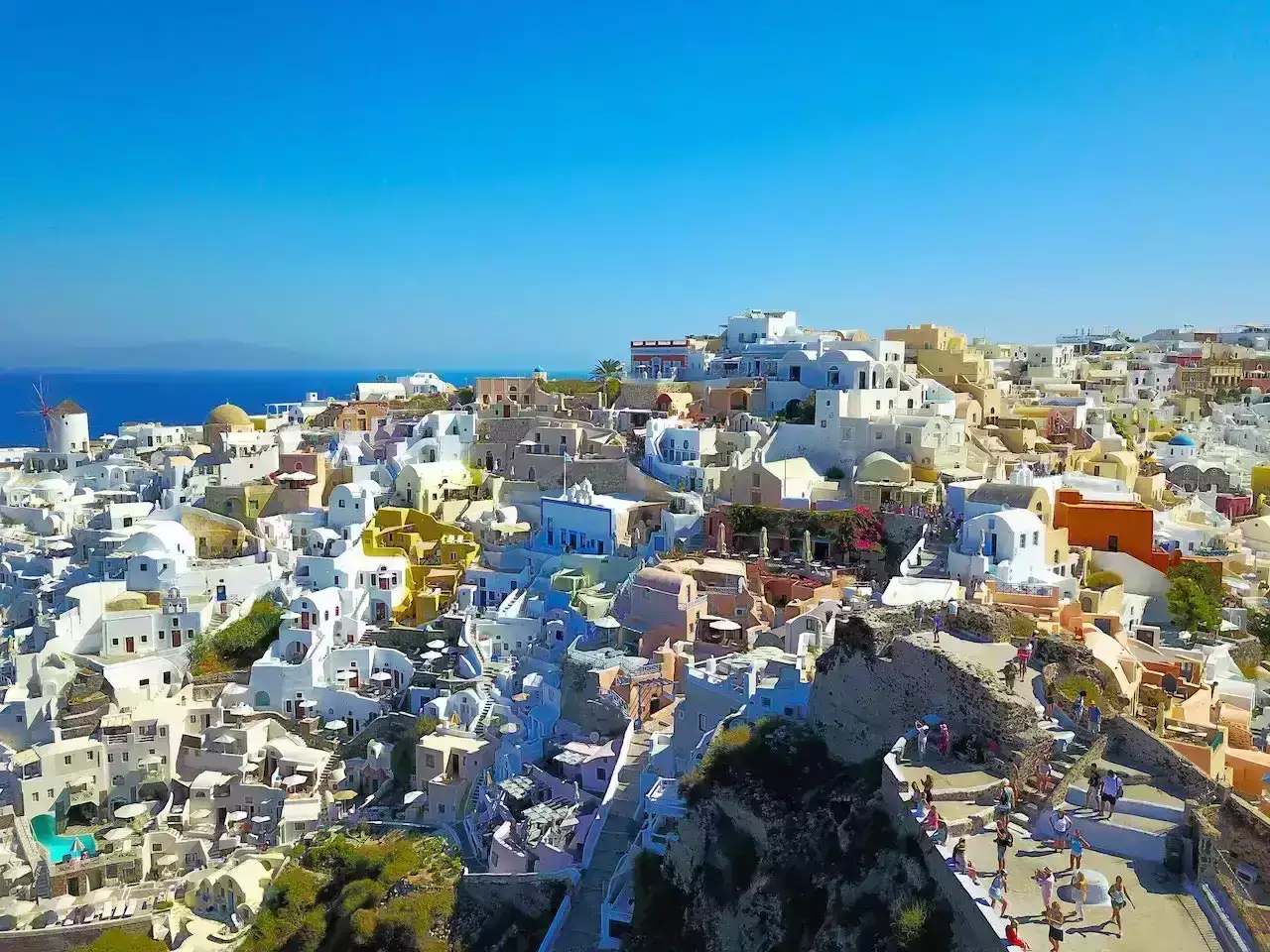 grece maisons colorées