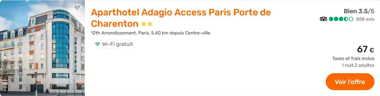 Aparthotel Adagio Access Porte de Charenton Paris