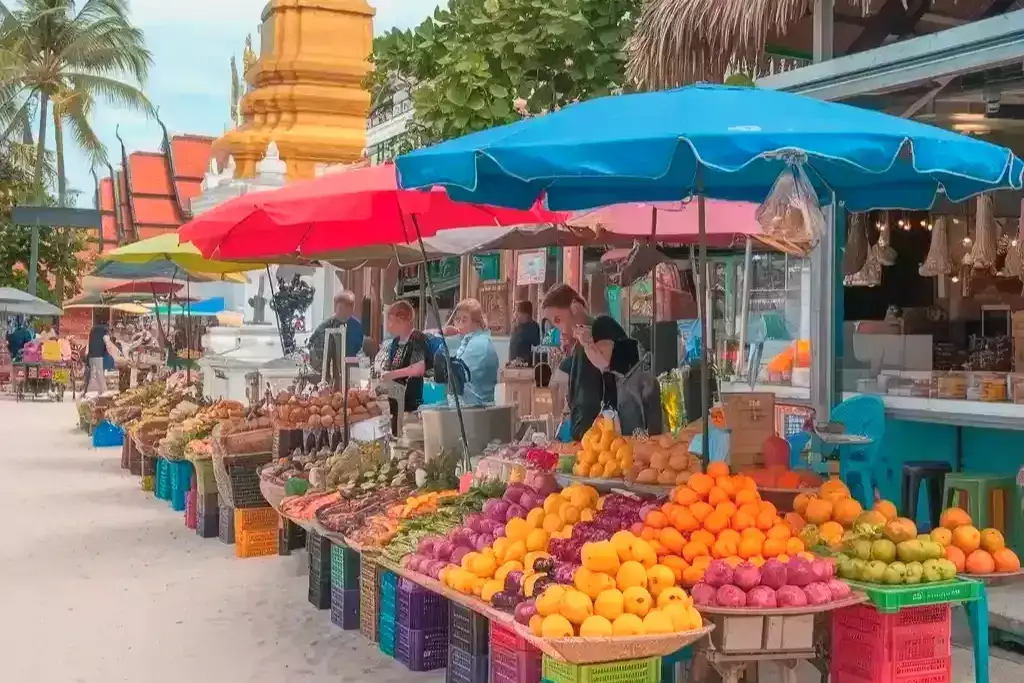 koh samui marche de lamai Thailande