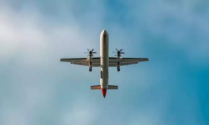 avion dans le ciel