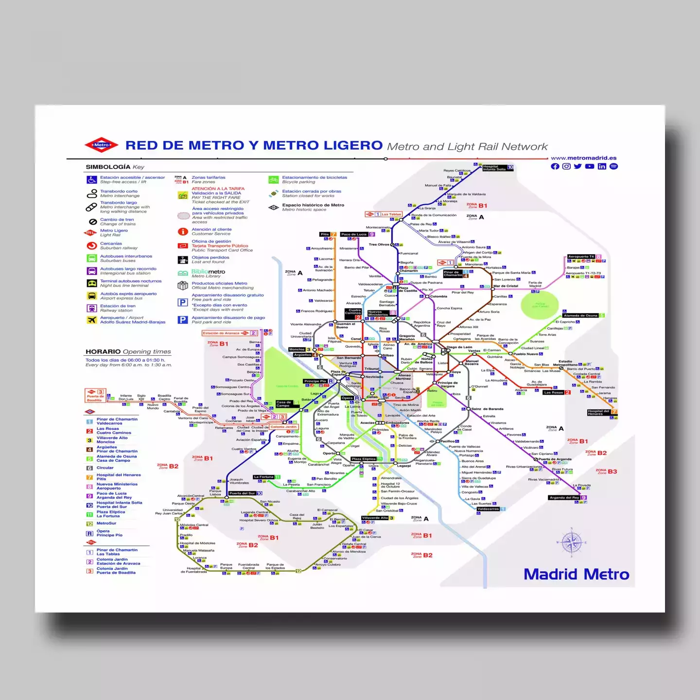 plan officiel metro madrid
