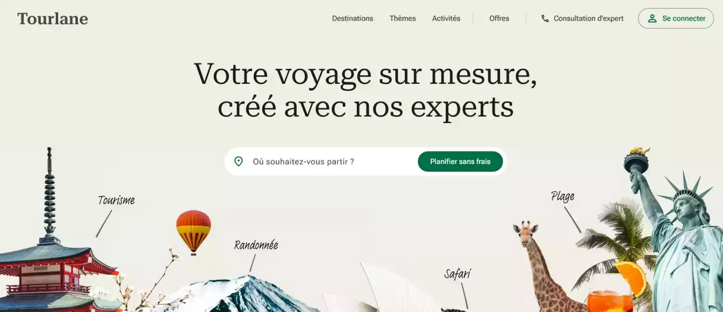 screenshot tourlane