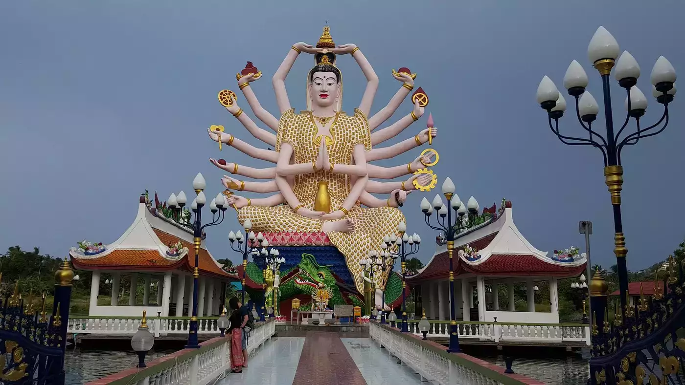 koh samui temple Wat Plai Laem Thailande