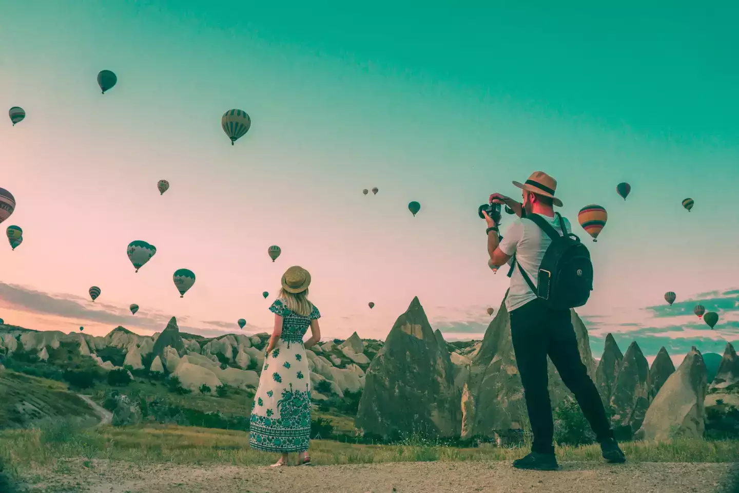 Turquie Cappadoce voyageur Montgolfière