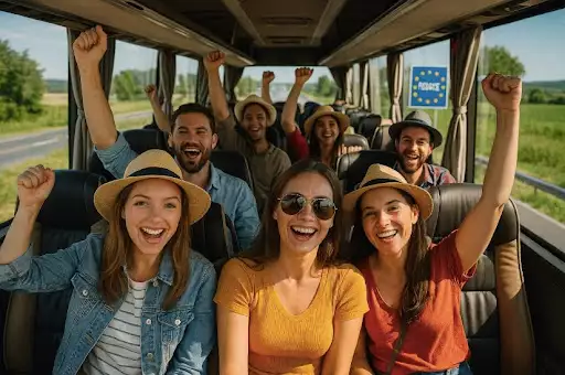 Vacances pas cher en groupe : location de bus avec chauffeur