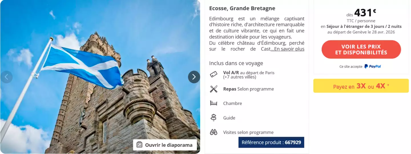 City Break à Edimbourg