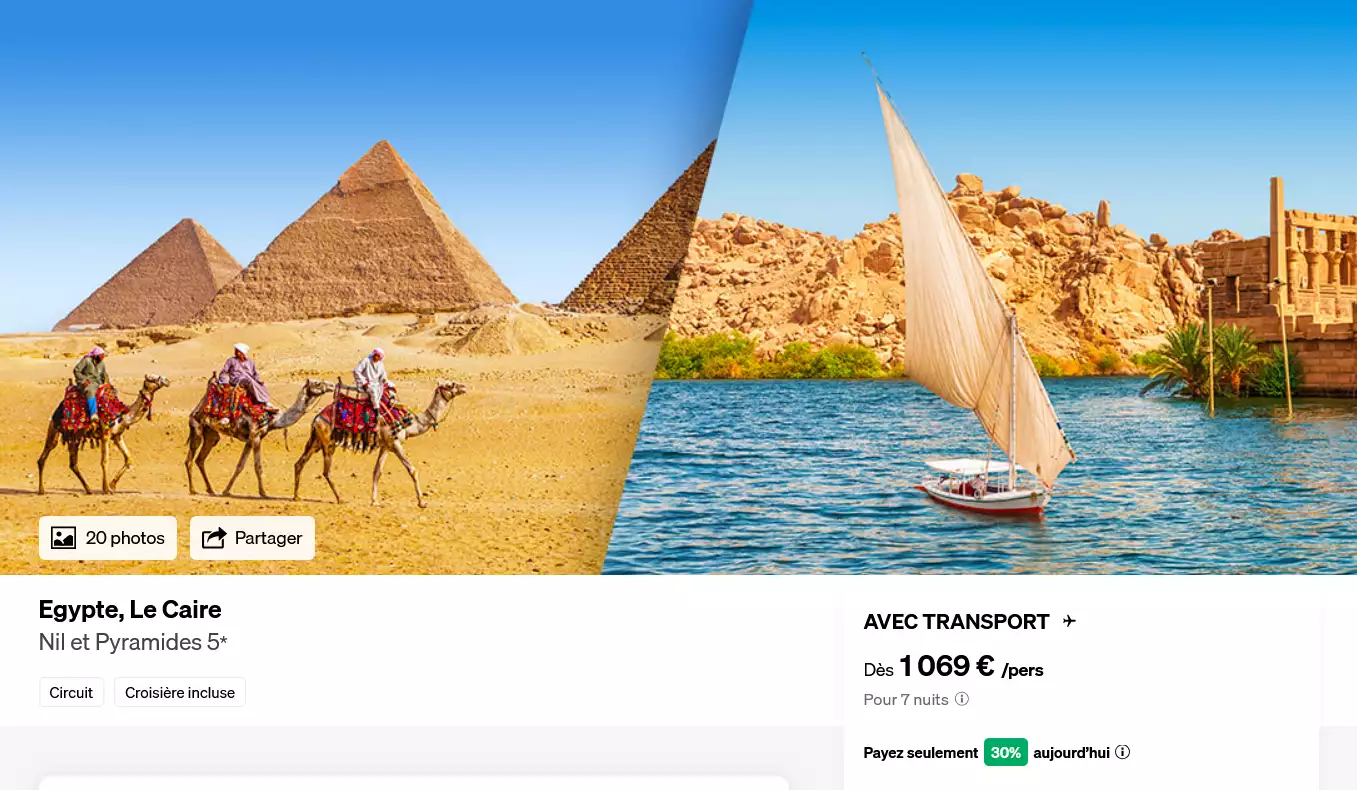 croisiere sur le nil Egypte